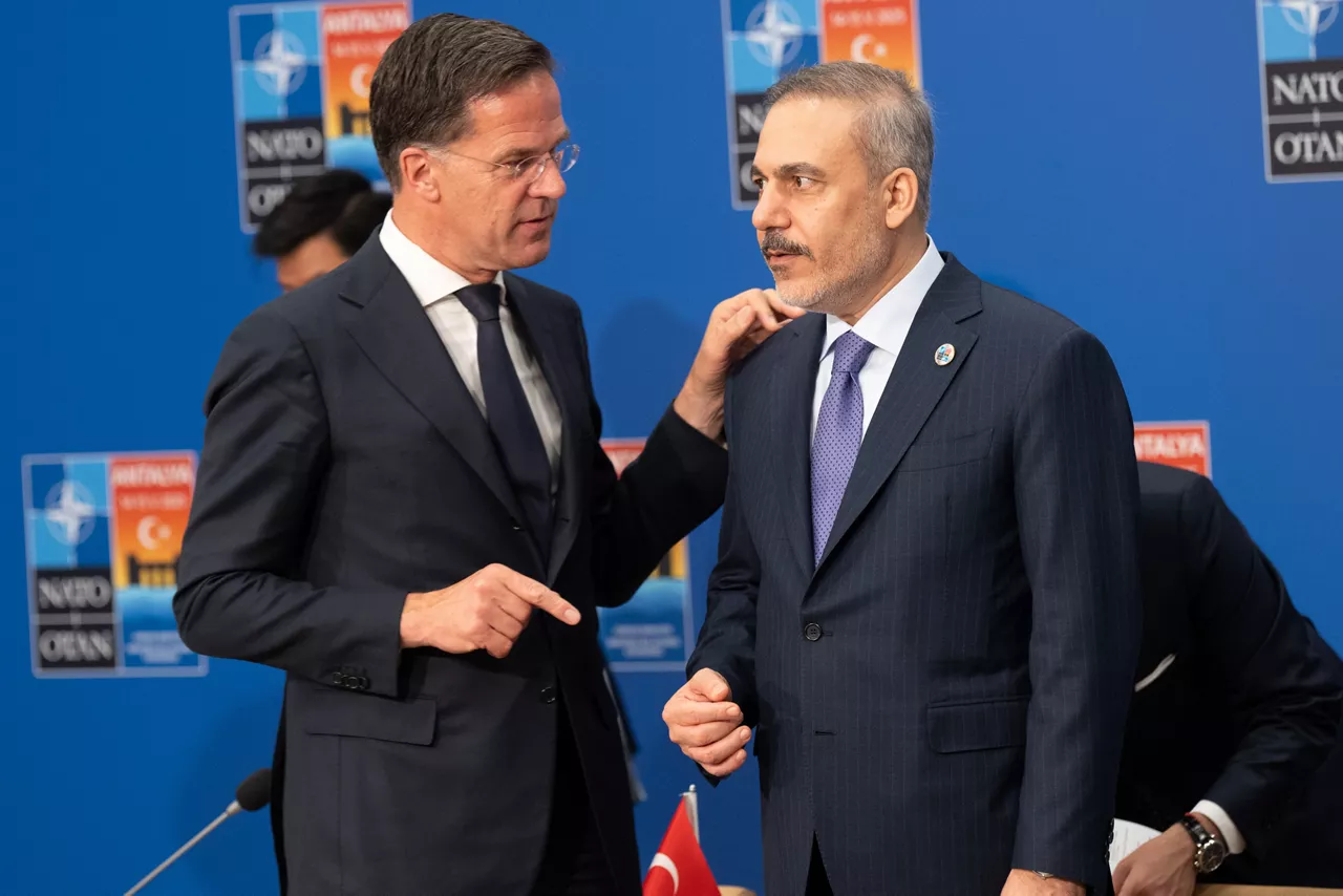 NATO Secretary General Mark Rutte and Hakan Fidan (Minister of Foreign Affairs, Türkiye)