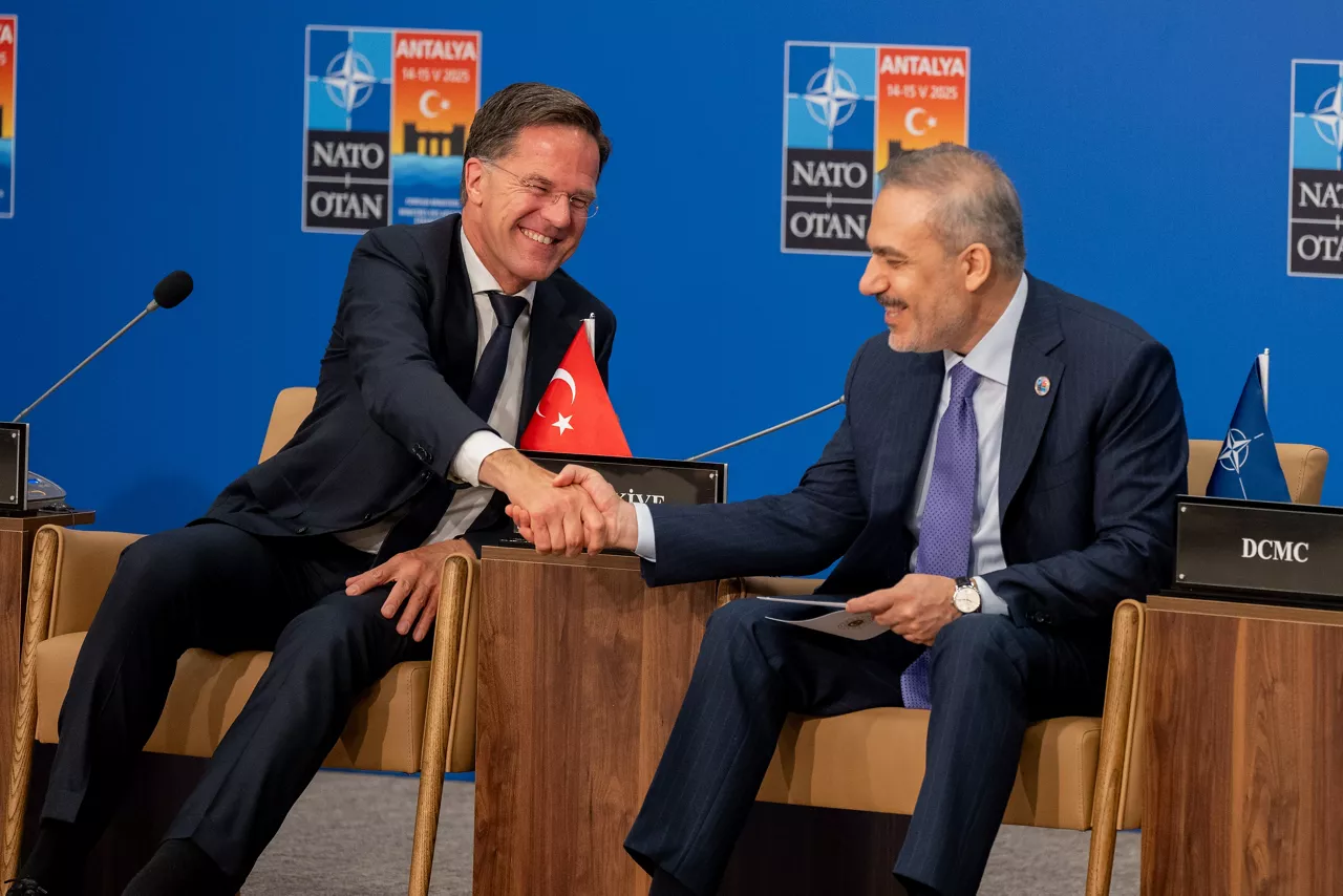 NATO Secretary General Mark Rutte and Hakan Fidan (Minister of Foreign Affairs, Türkiye)