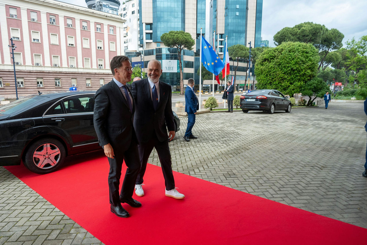 NATO Secretary General Mark Rutte meets with Edi Rama, Prime Minister of Albania