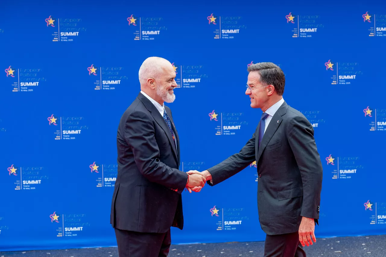 NATO Secretary General Mark Rutte arrives at the meeting of the European Political Community 