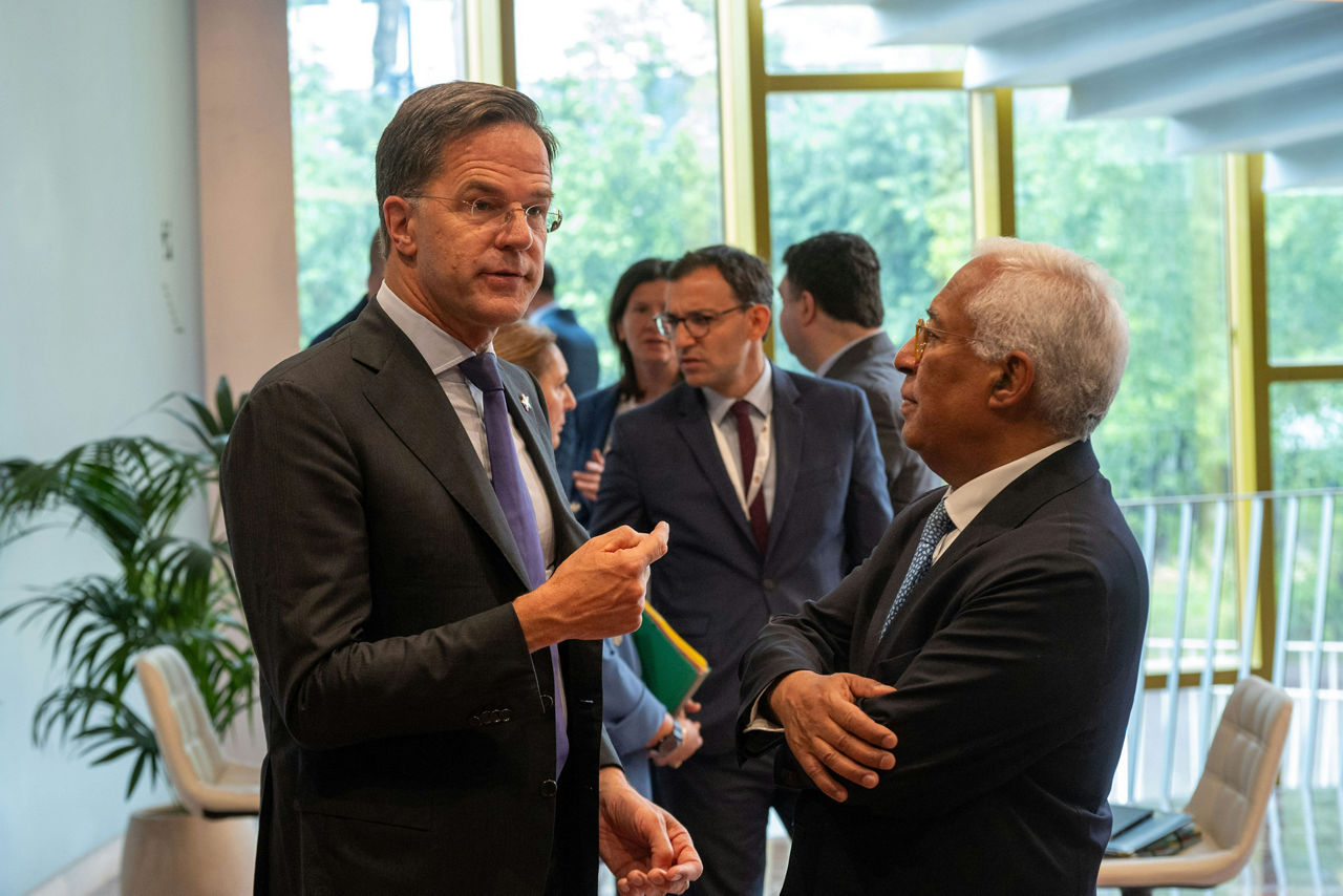NATO Secretary General Mark Rutte and António Costa, President of the European Council