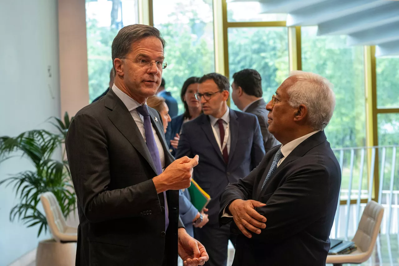 NATO Secretary General Mark Rutte and António Costa, President of the European Council