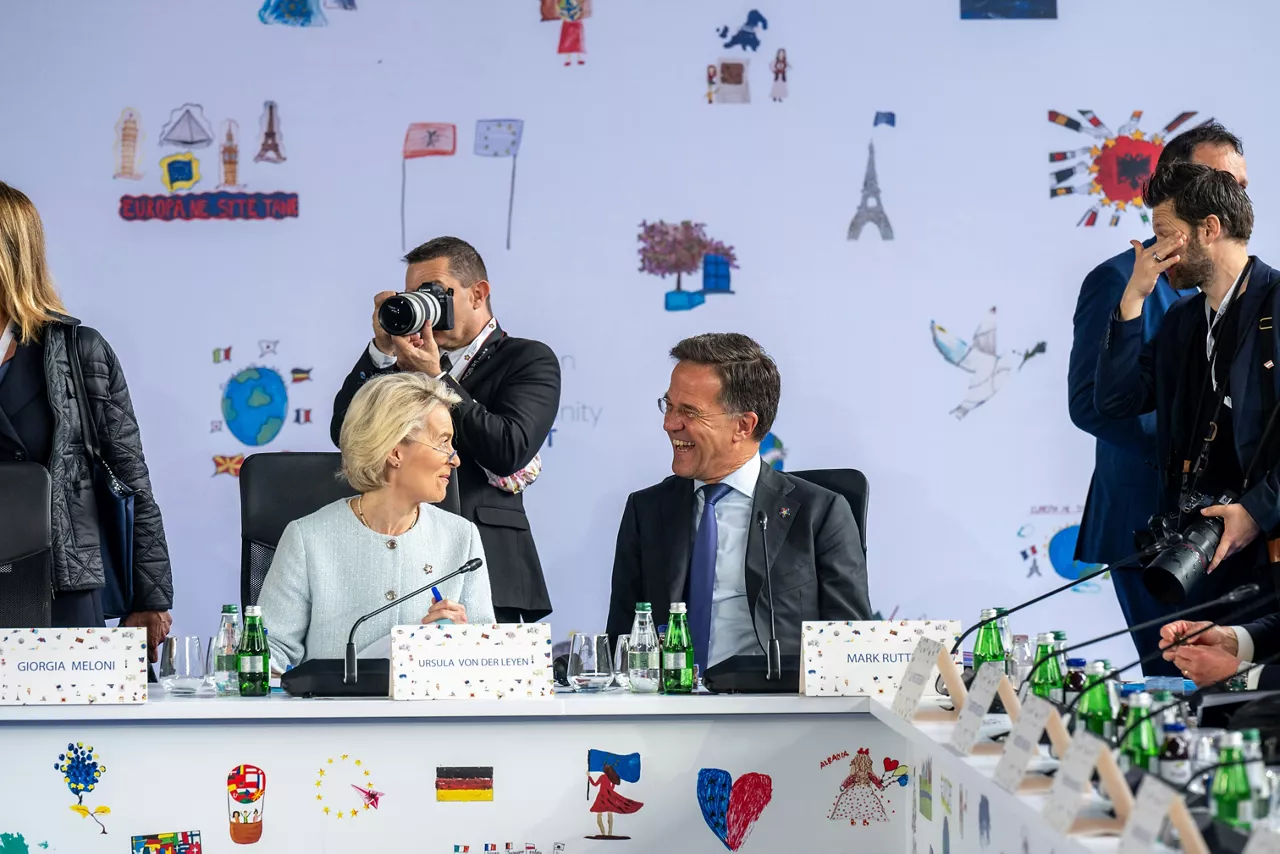 NATO Secretary General Mark Rutte and Ursula von der Leyen, President of the European Commission