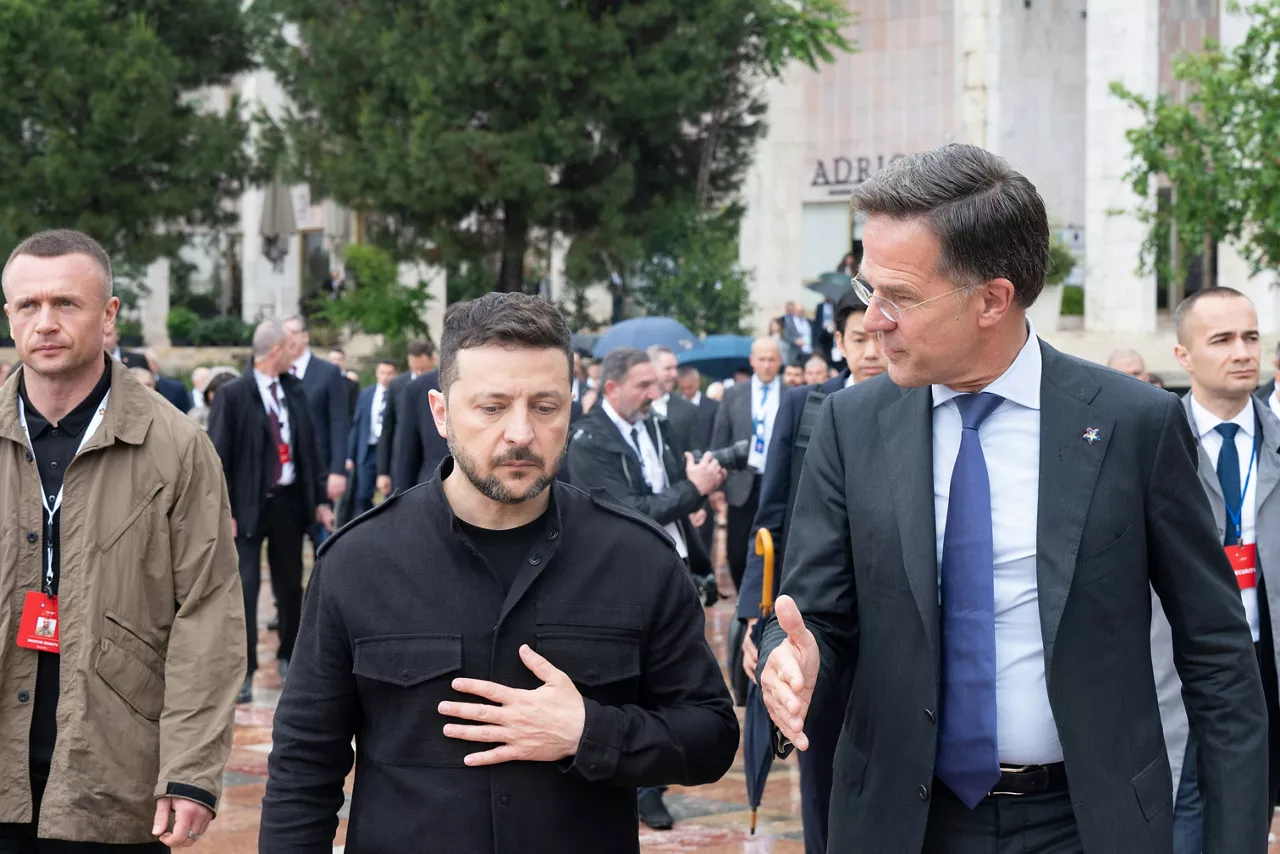 NATO Secretary General Mark Rutte and Volodymyr Zelenskyy, President of Ukraine
