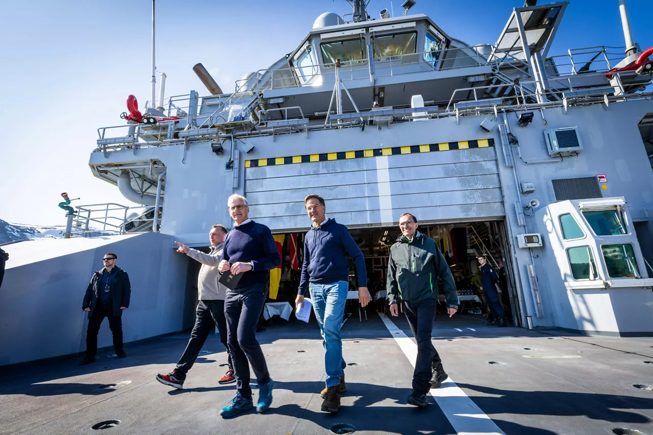 Jonas Gahr Støre (Prime Minister, Norway), NATO Secretary General Mark Rutte and Espen Barth Eide (Minister of Foreign Affairs, Norway)
