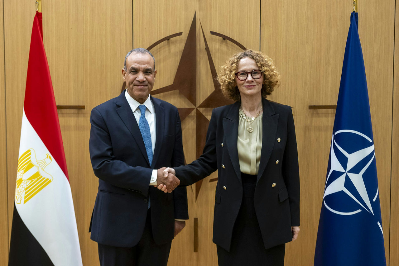 NATO Deputy Secretary General Radmila Shekerinska meets with H.E. Badr Abdelatty, Minister of Foreign Affairs of the Arab Republic of Egypt