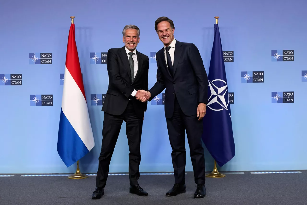 NATO Secretary General Mark Rutte meets with Dick Schoof, Prime Minister of the Netherlands