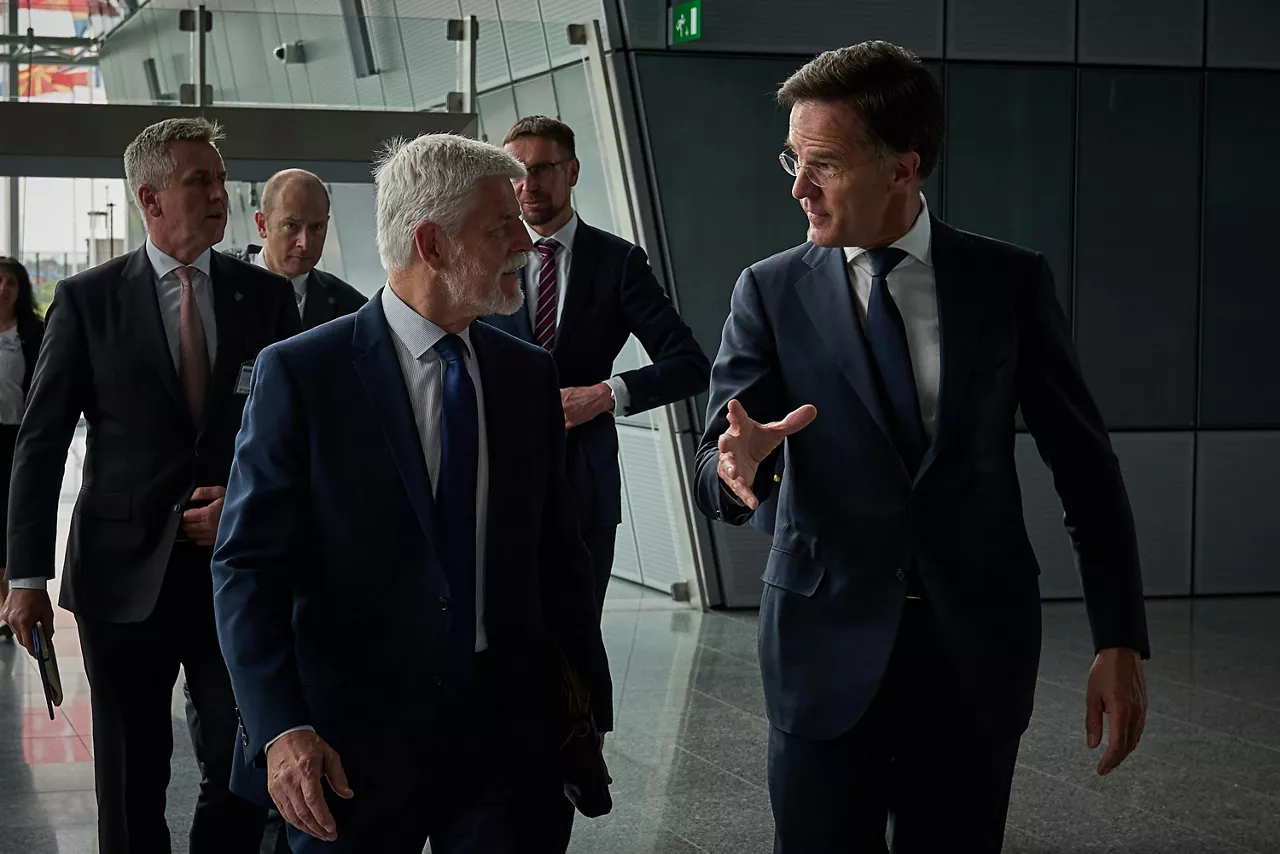 NATO Secretary General Mark Rutte meets with Petr Pavel, President of Czechia