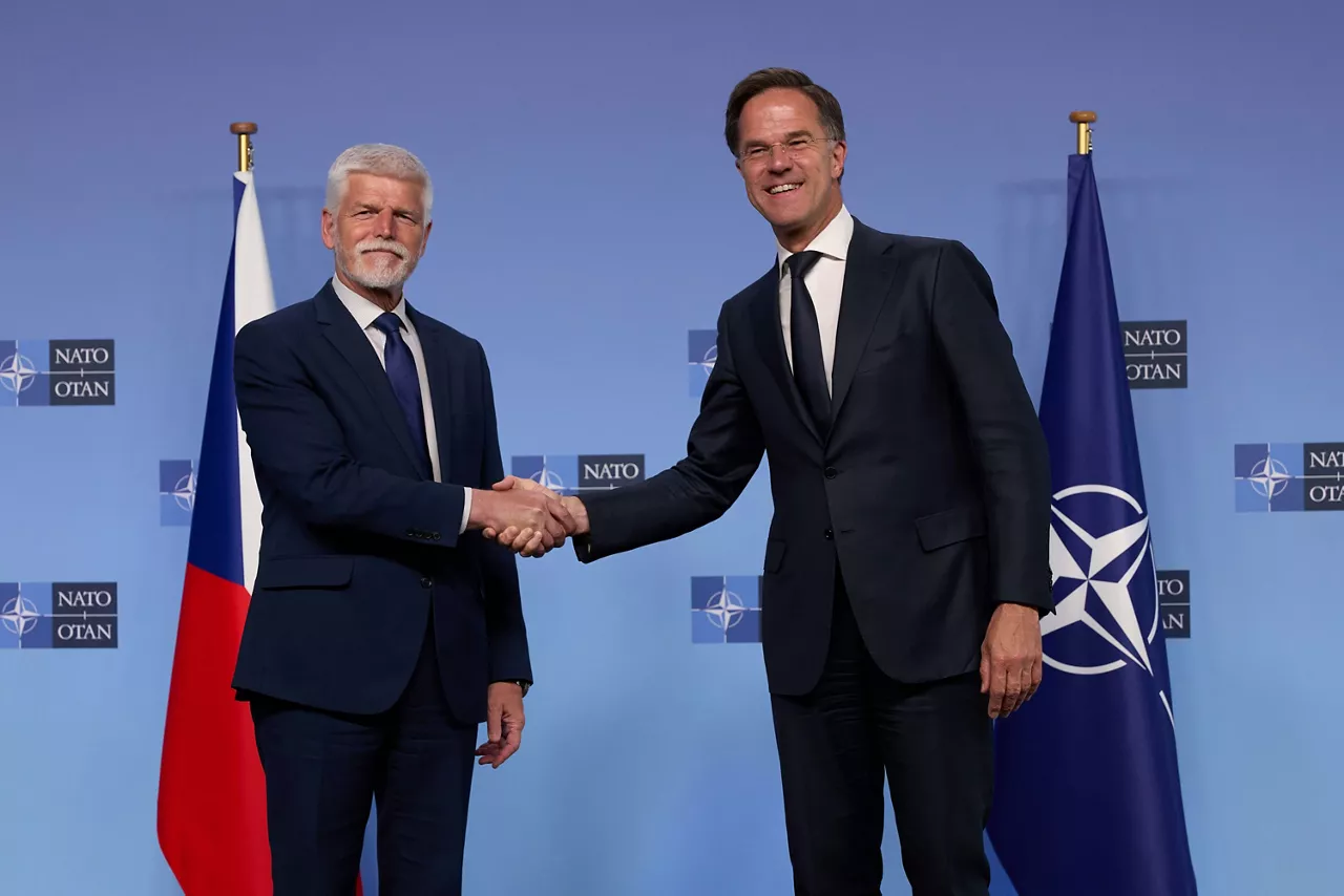 NATO Secretary General Mark Rutte meets with Petr Pavel, President of Czechia