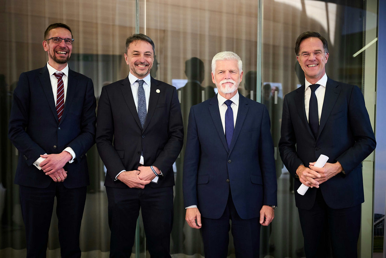 NATO Secretary General Mark Rutte meets with Petr Pavel, President of Czechia
