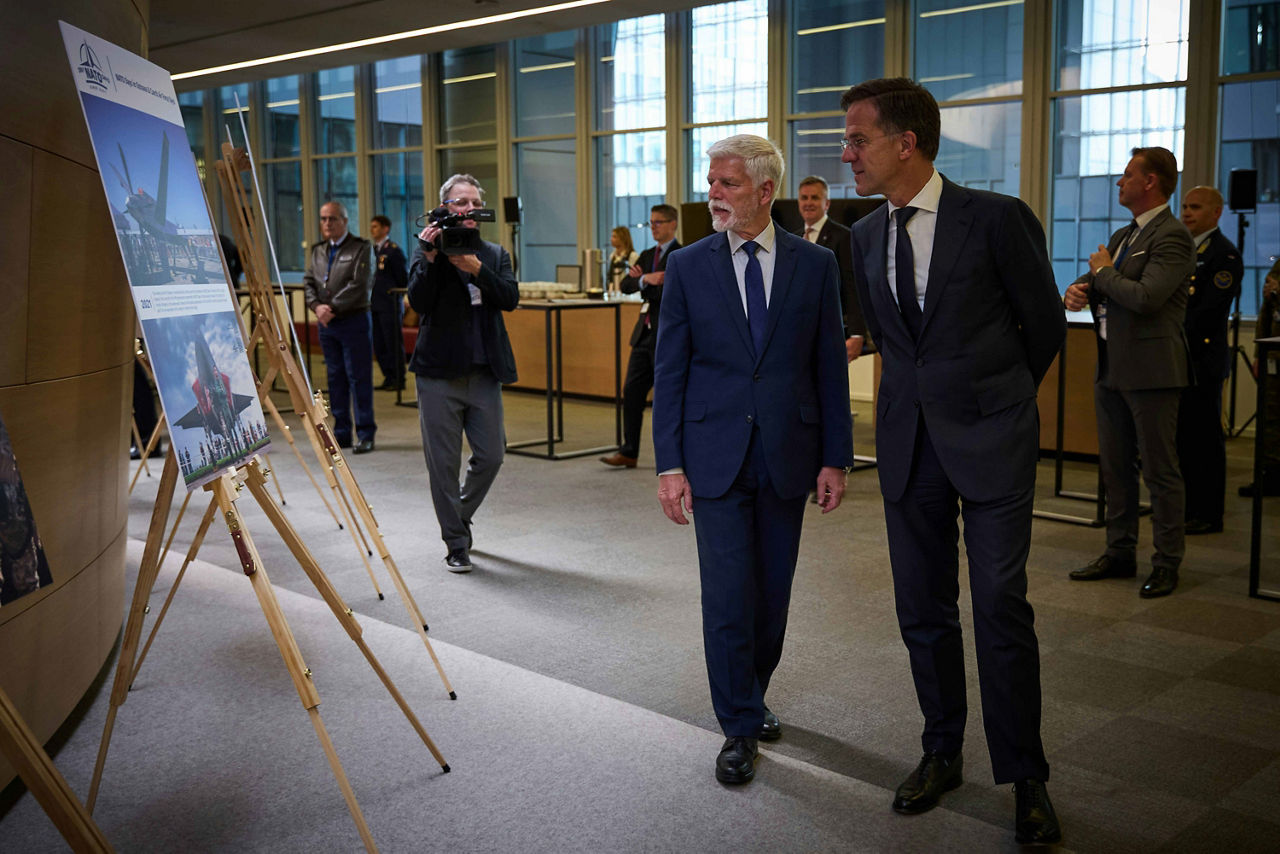 NATO Secretary General Mark Rutte meets with Petr Pavel, President of Czechia