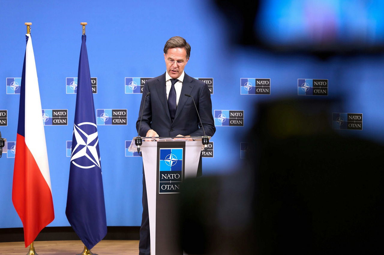 NATO Secretary General Mark Rutte meets with Petr Pavel, President of Czechia