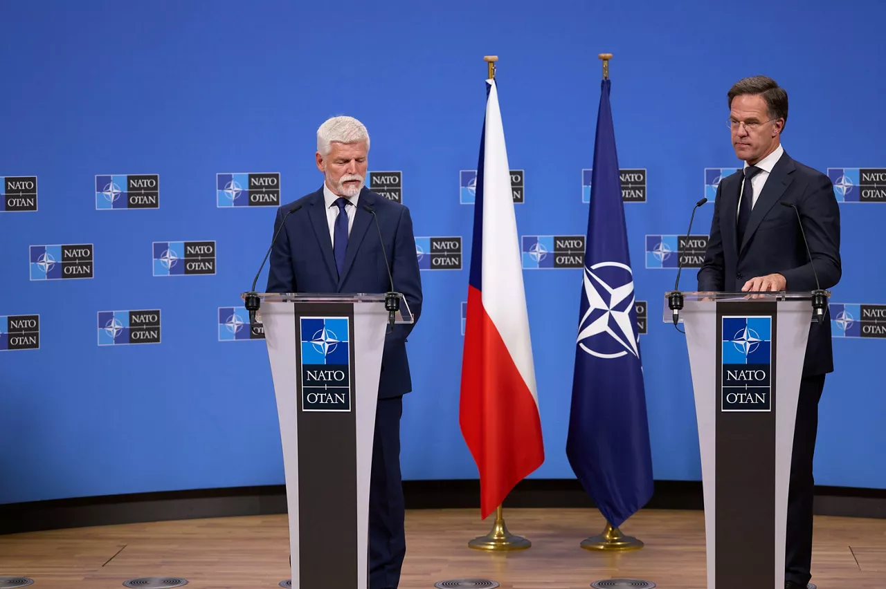 NATO Secretary General Mark Rutte meets with Petr Pavel, President of Czechia
