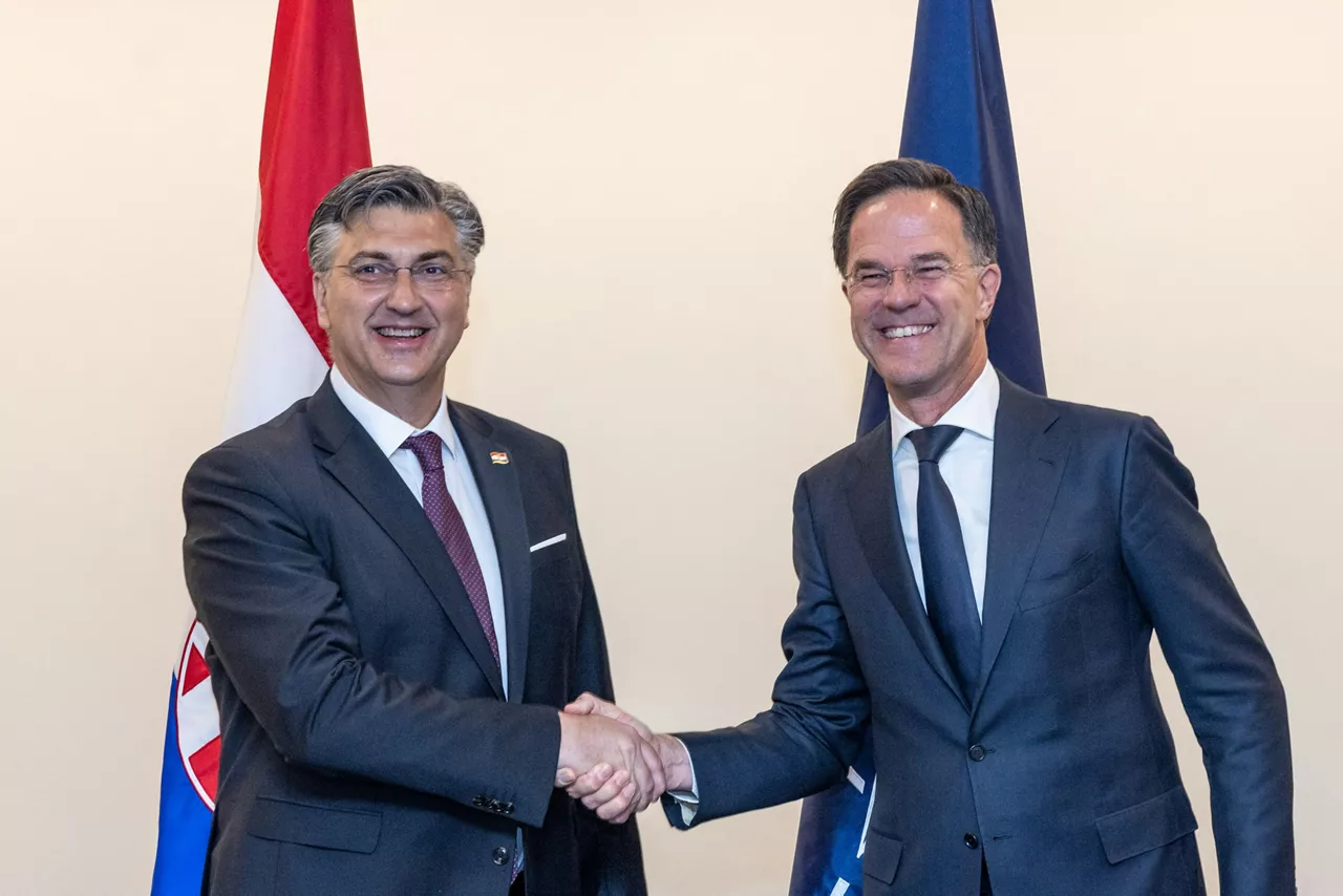 NATO Secretary General Mark Rutte meets Andrej Plenković, Prime Minister of Croatia
