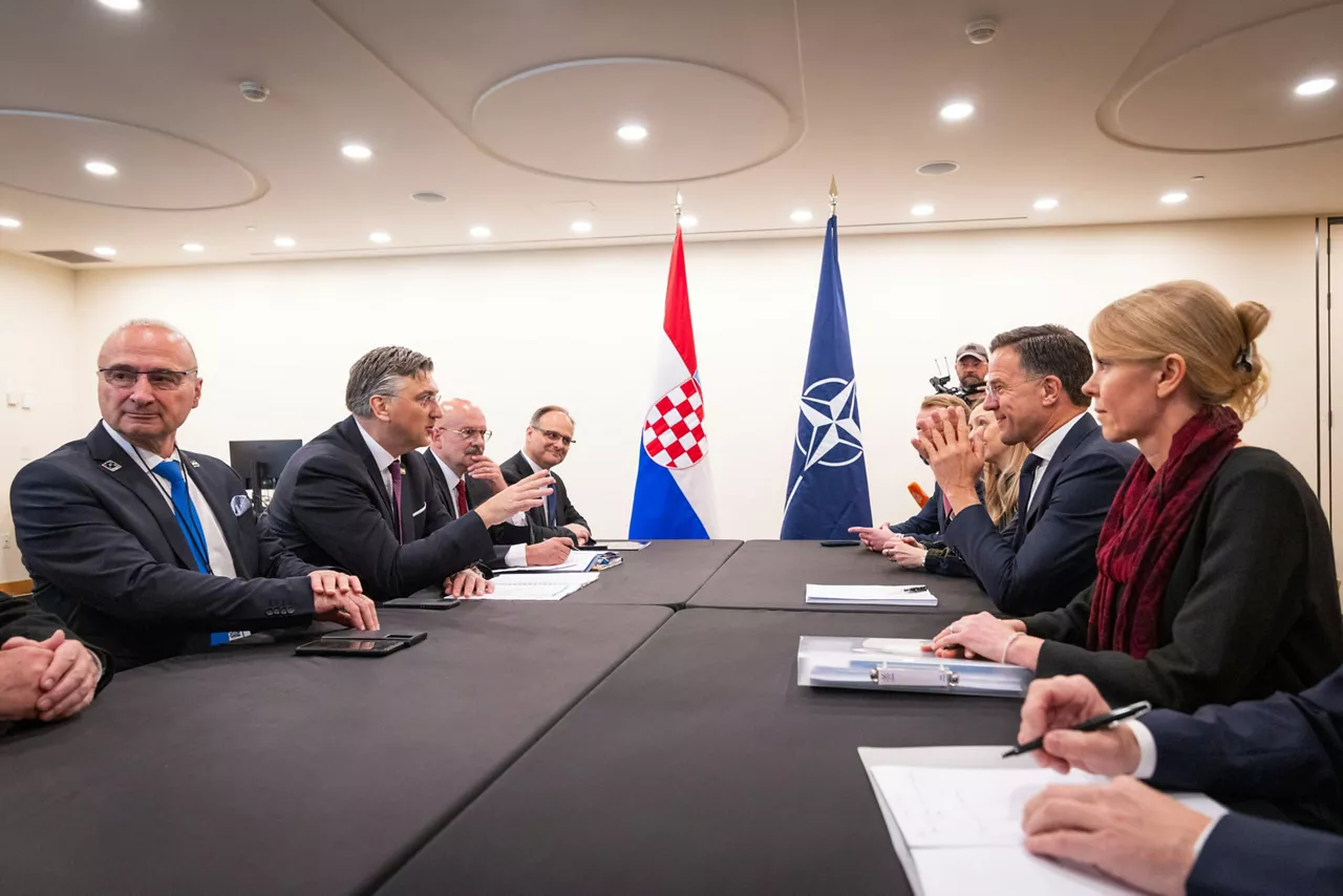 NATO Secretary General Mark Rutte meets Andrej Plenković, Prime Minister of Croatia