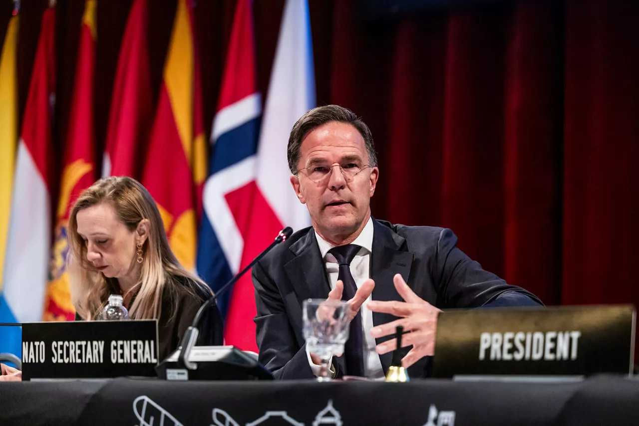 NATO Secretary General Mark Rutte addresses the NATO Parliamentary Assembly (NPA) 