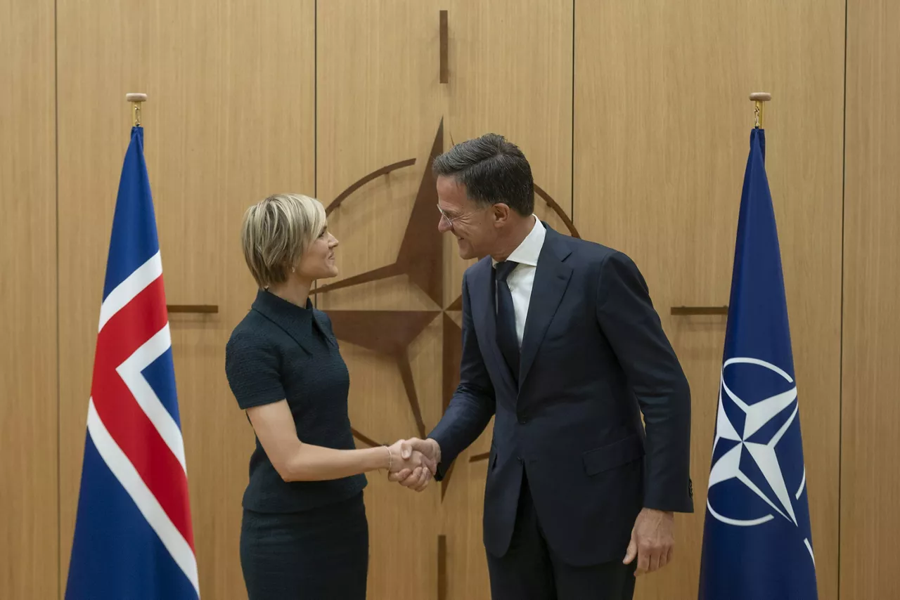 NATO Secretary General Mark Rutte meets with Prime Minister of Iceland, Kristrún Frostadóttir