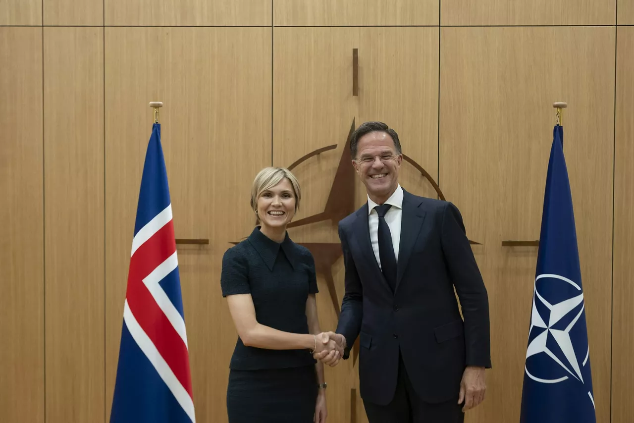 NATO Secretary General Mark Rutte meets with Prime Minister of Iceland, Kristrún Frostadóttir