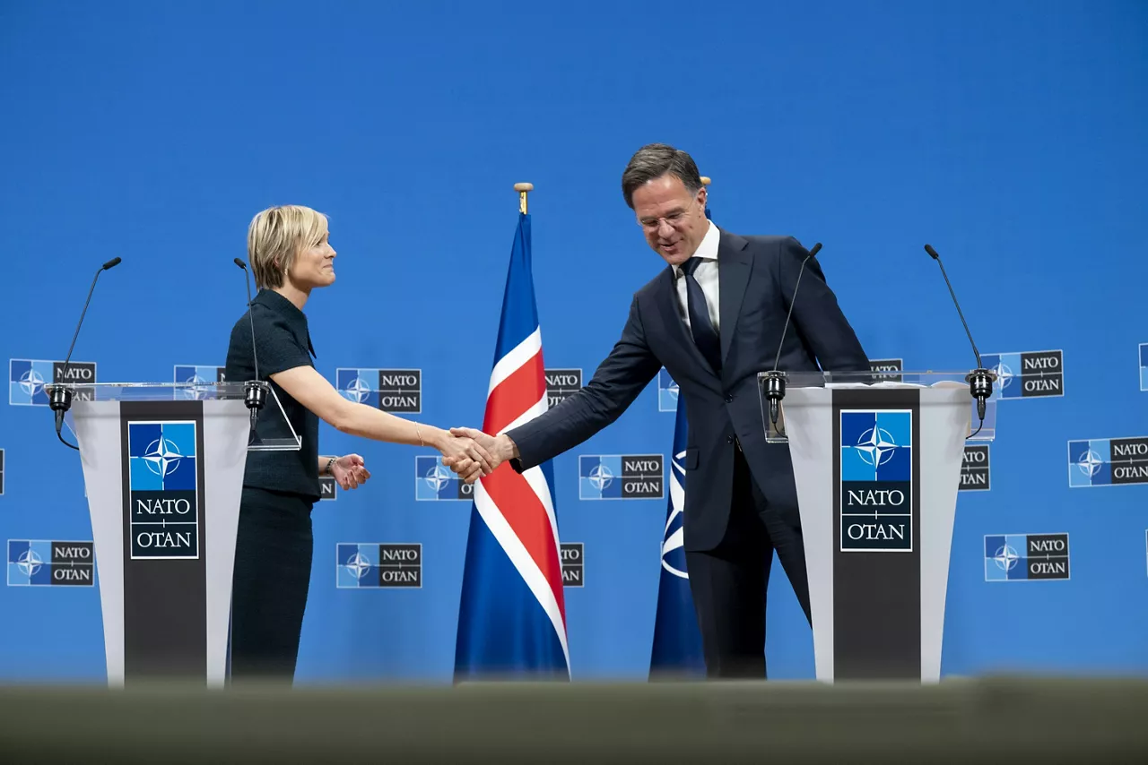 NATO Secretary General Mark Rutte meets with Prime Minister of Iceland, Kristrún Frostadóttir