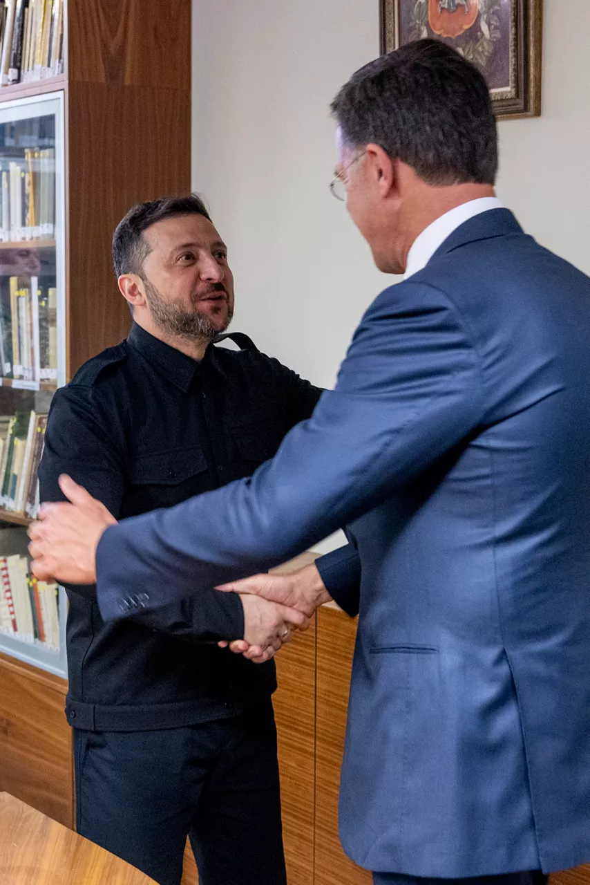 NATO Secretary General Mark Rutte meets with the President of Ukraine, Volodymyr Zelenskyy