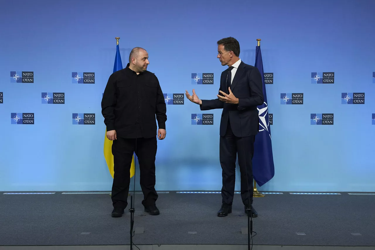 NATO Secretary General Mark Rutte and Rustem Umerov (Minister of Defence, Ukraine)