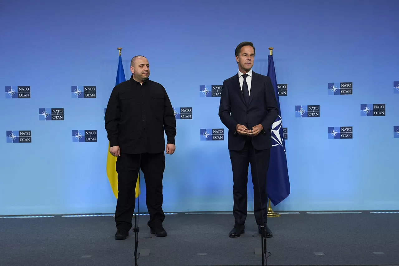 NATO Secretary General Mark Rutte and Rustem Umerov (Minister of Defence, Ukraine)