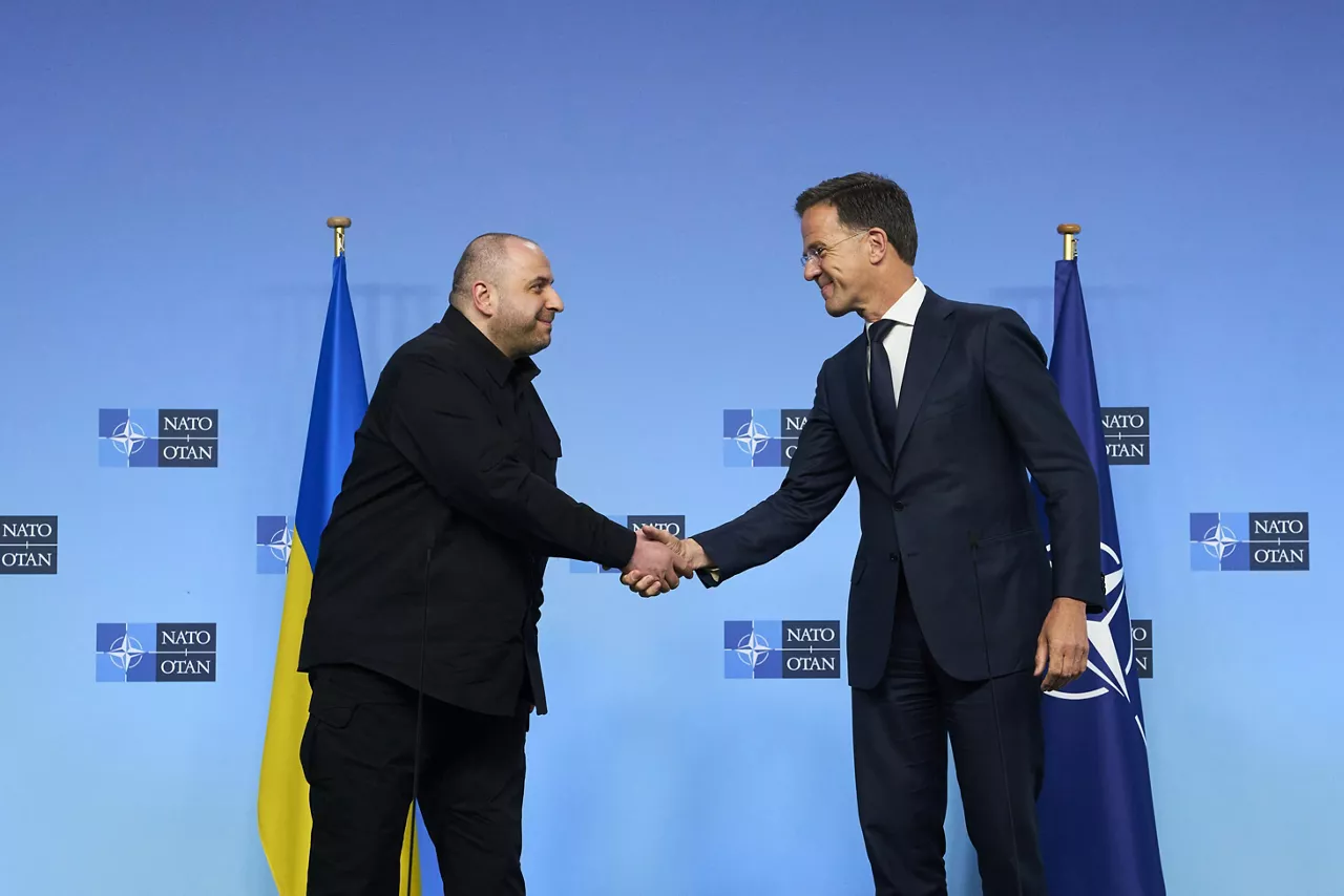 NATO Secretary General Mark Rutte and Rustem Umerov (Minister of Defence, Ukraine)