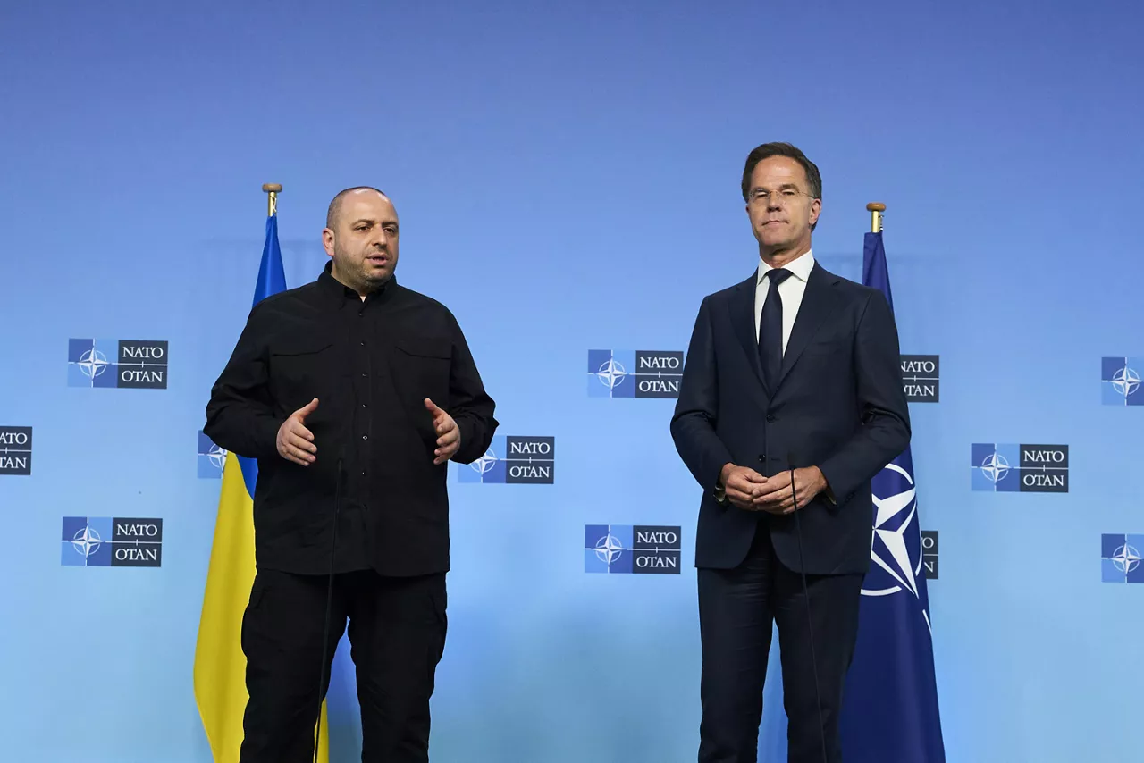 NATO Secretary General Mark Rutte and Rustem Umerov (Minister of Defence, Ukraine)