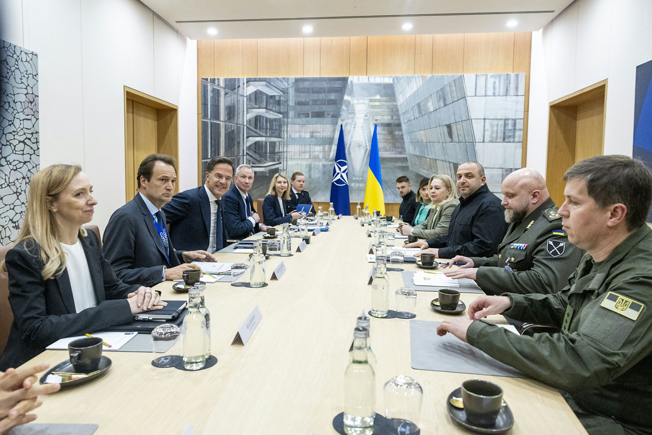 NATO Secretary General Mark Rutte and Rustem Umerov (Minister of Defence, Ukraine)