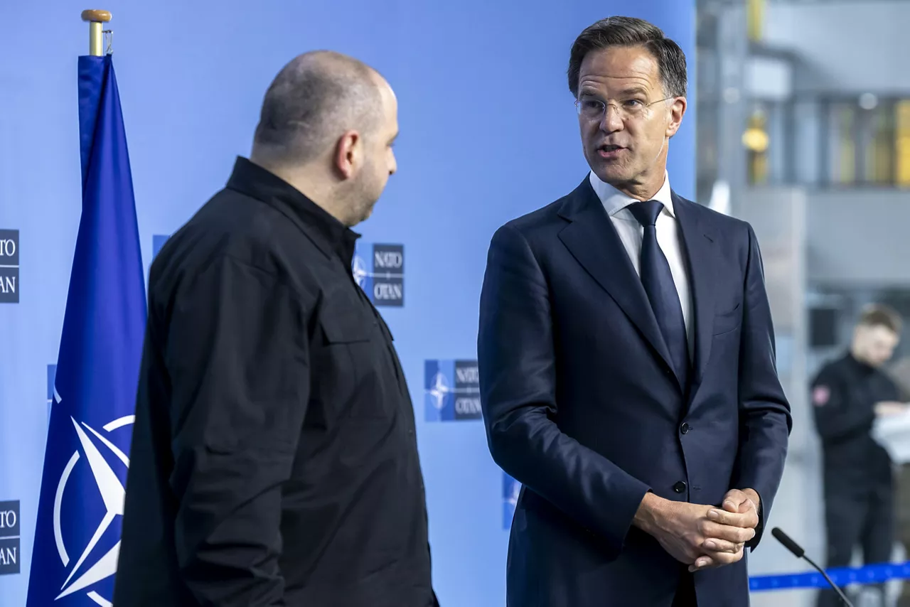 NATO Secretary General Mark Rutte and Rustem Umerov (Minister of Defence, Ukraine)
