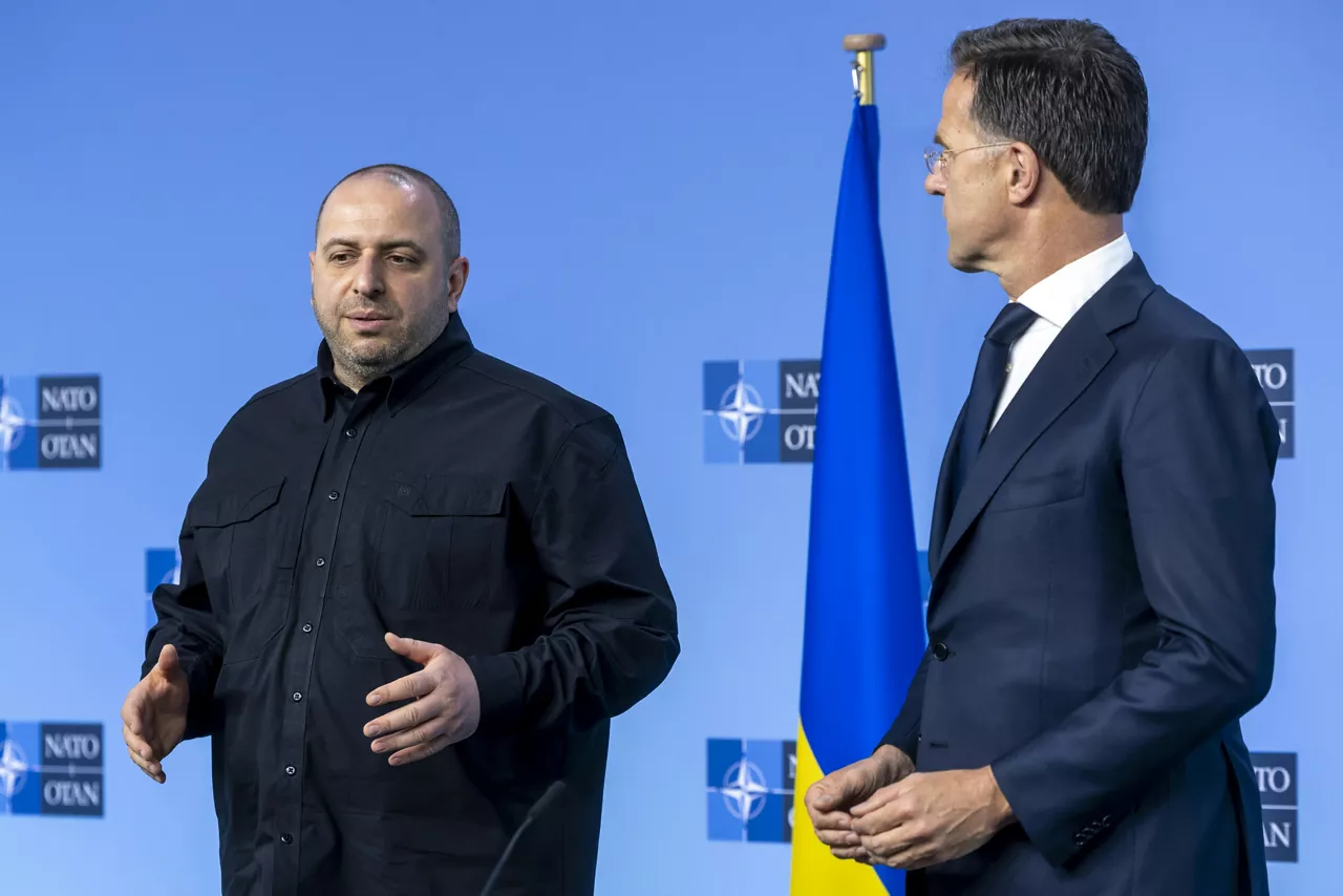 NATO Secretary General Mark Rutte and Rustem Umerov (Minister of Defence, Ukraine)