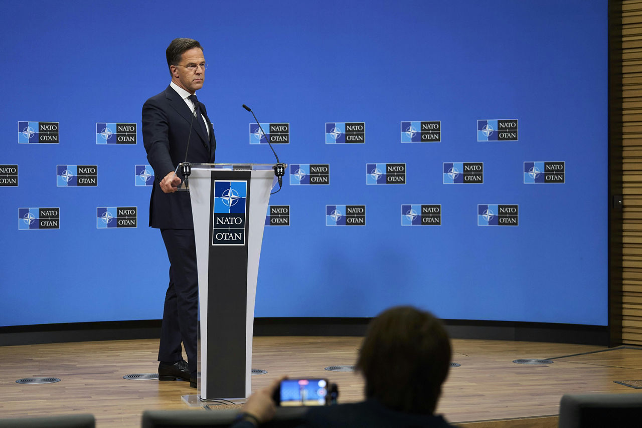 Press conference by NATO Secretary General Mark Rutte ahead of the meetings of NATO Defence Ministers in Brussels