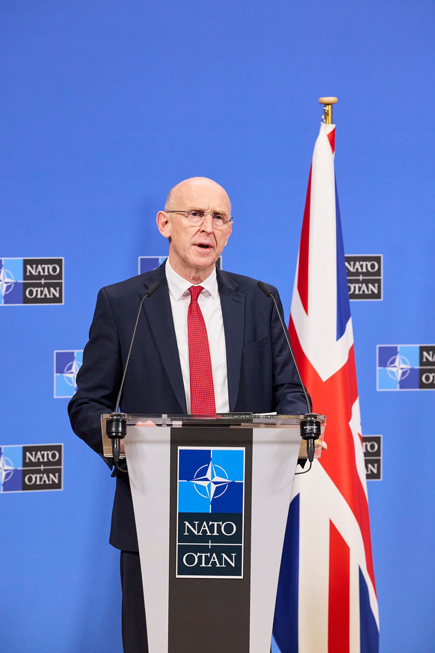 Joint press conference by Boris Pistorius, Minister of Defence of Germany, John Healey, Secretary of Defence of the United Kingdom and Rustem Umerov, Minister of Defence of Ukraine