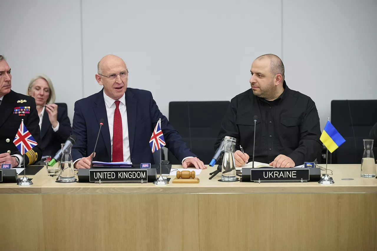 John Healey (Minister of Defence, United Kingdom) and Rustem Umerov (Minister of Defence, Ukraine)