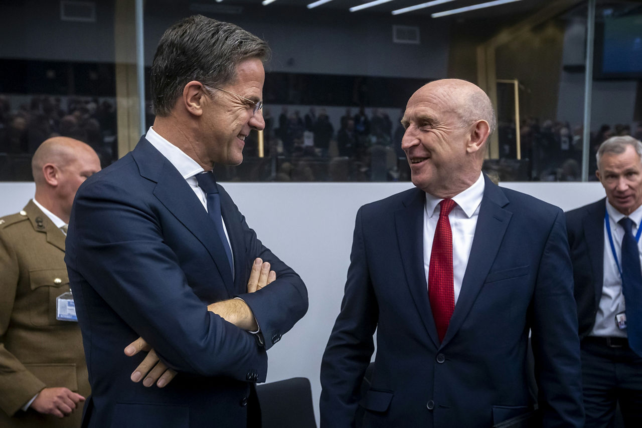 NATO Secretary General Mark Rutte and John Healey (Minister of Defence, United Kingdom)