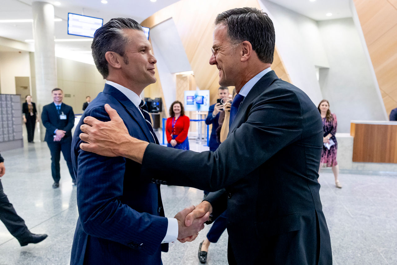 NATO Secretary General Mark Rutte and Pete Hegseth (US Secretary of Defense)