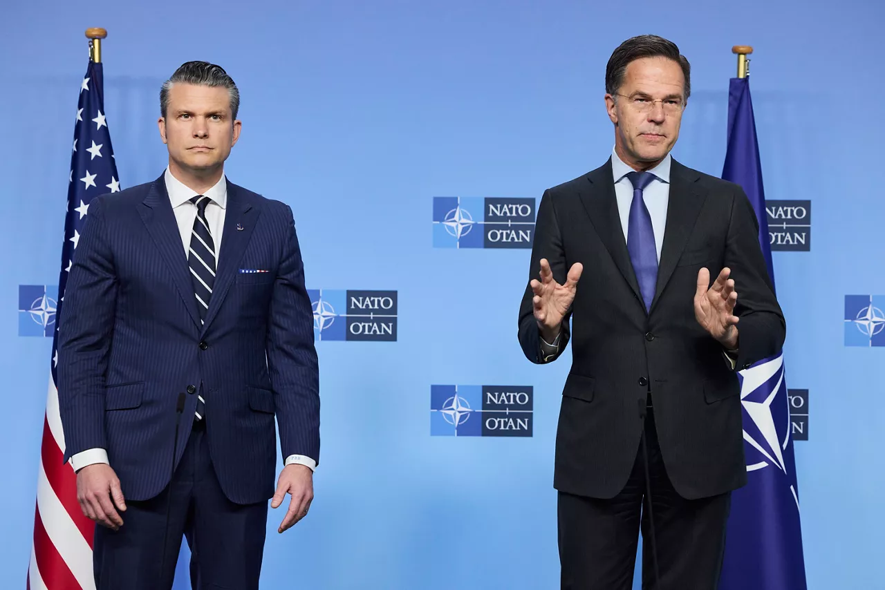 NATO Secretary General Mark Rutte and Pete Hegseth (US Secretary of Defense)