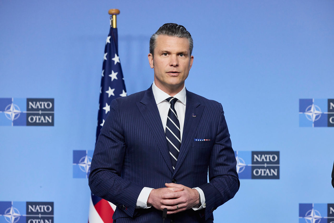 NATO Secretary General Mark Rutte and Pete Hegseth (US Secretary of Defense)