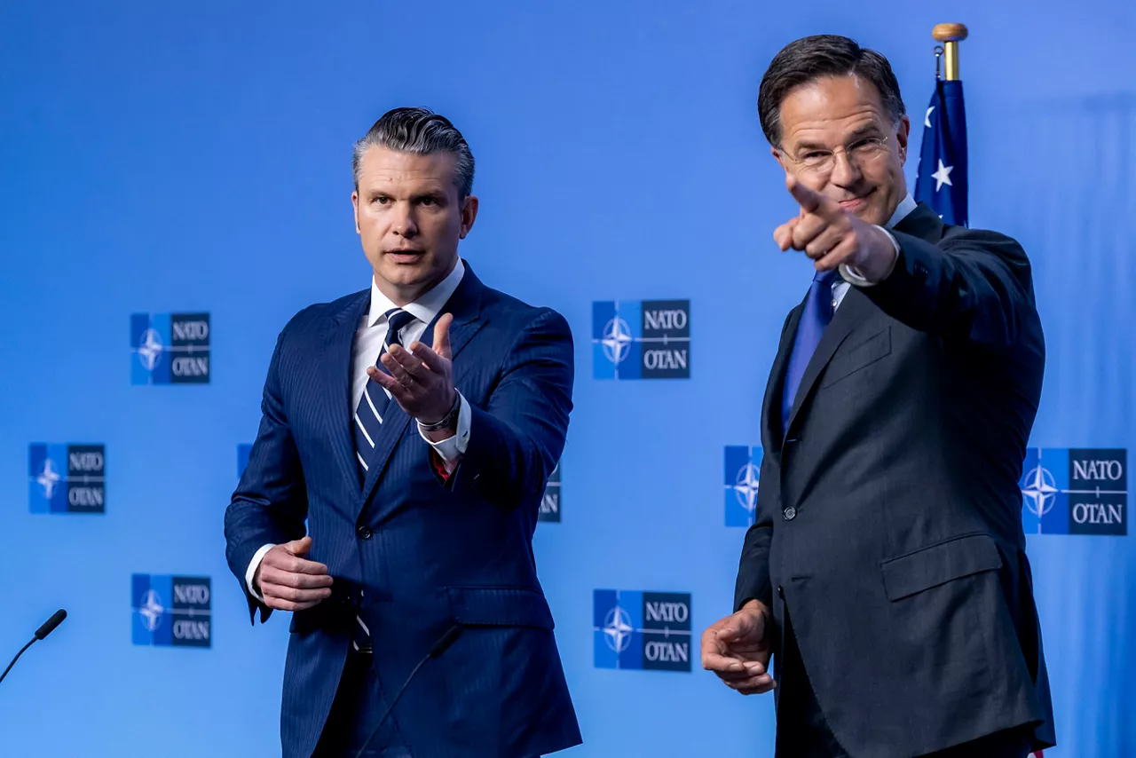 NATO Secretary General Mark Rutte and Pete Hegseth (US Secretary of Defense)