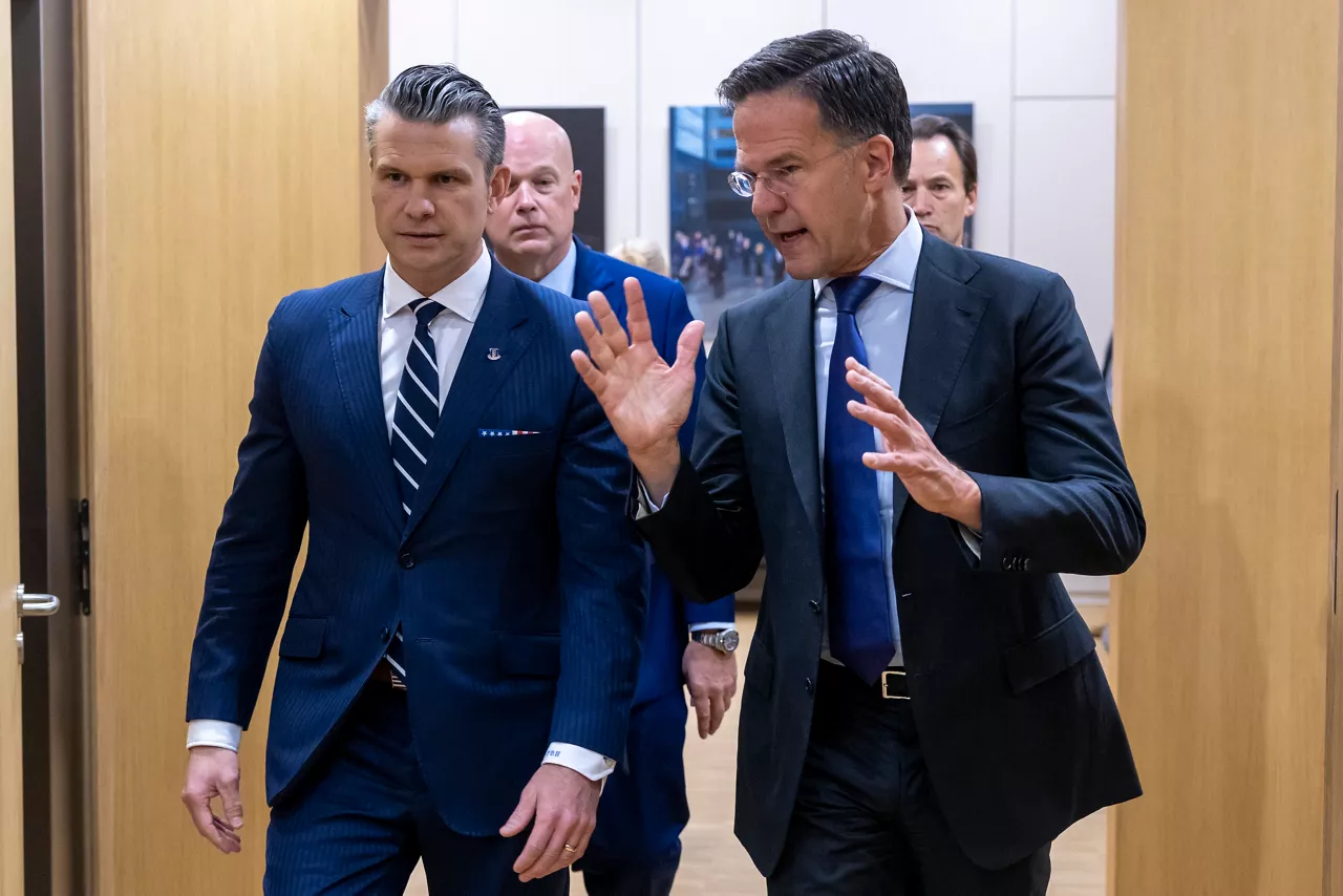 NATO Secretary General Mark Rutte and Pete Hegseth (US Secretary of Defense)