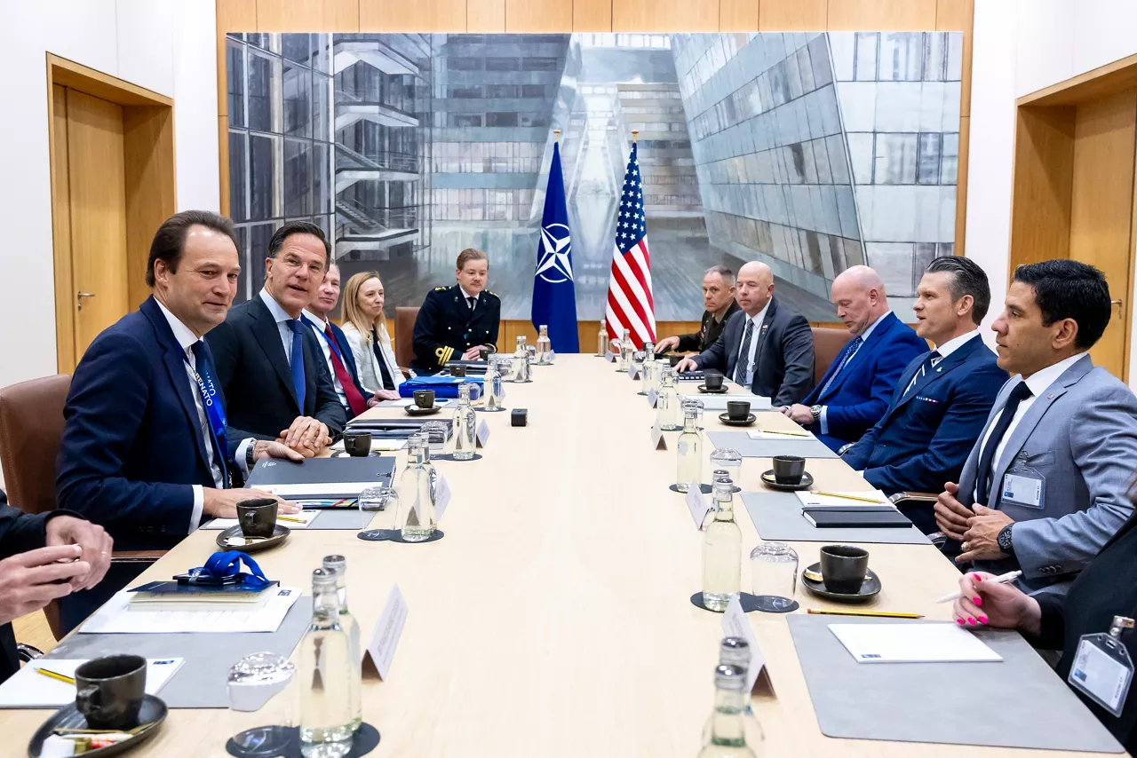 NATO Secretary General Mark Rutte and Pete Hegseth (US Secretary of Defense)
