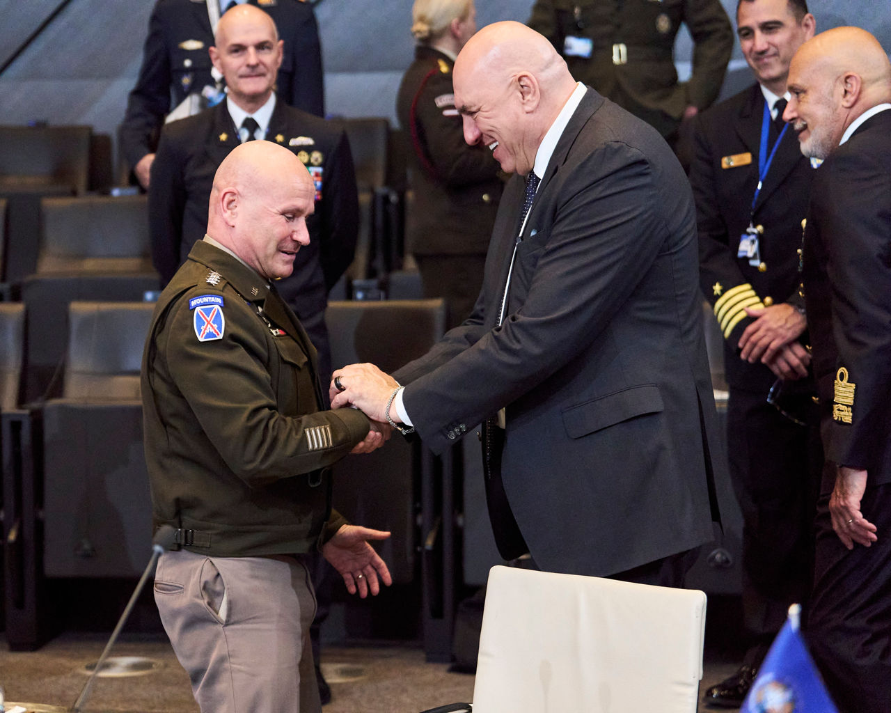 Supreme Allied Commander Europe, General Christopher G. Cavoli and Guido Crosetto (Minister of Defence, Italy)
