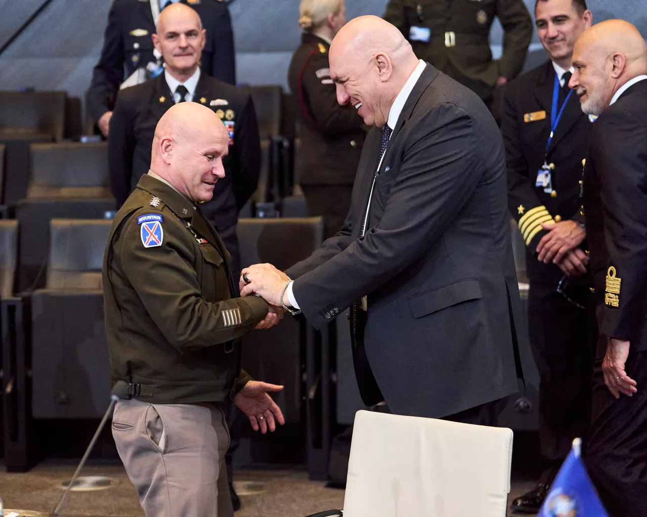 Supreme Allied Commander Europe, General Christopher G. Cavoli and Guido Crosetto (Minister of Defence, Italy)