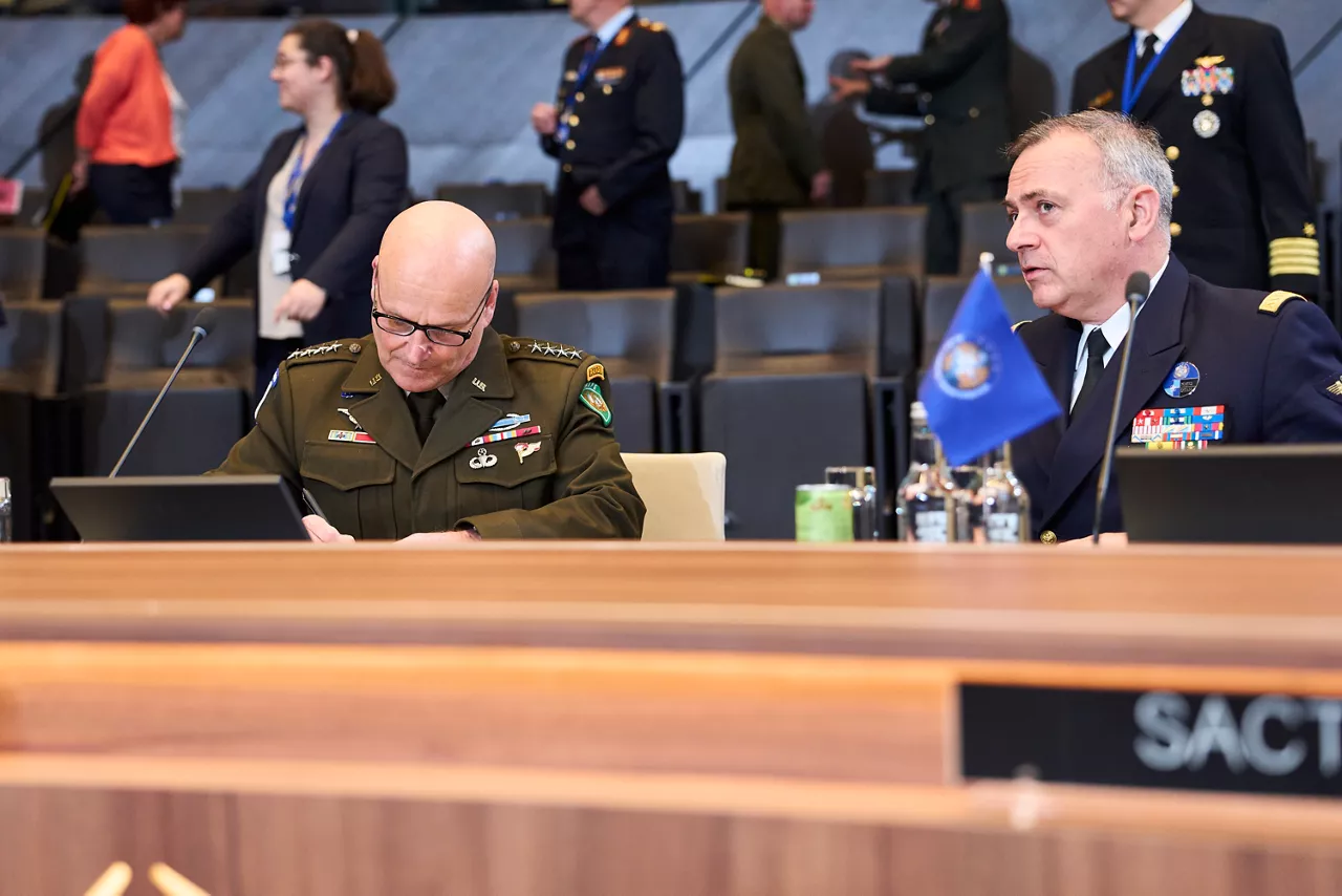 Supreme Allied Commander Europe, General Christopher G. Cavoli and Supreme Allied Commander Transformation, Admiral Pierre Vandier