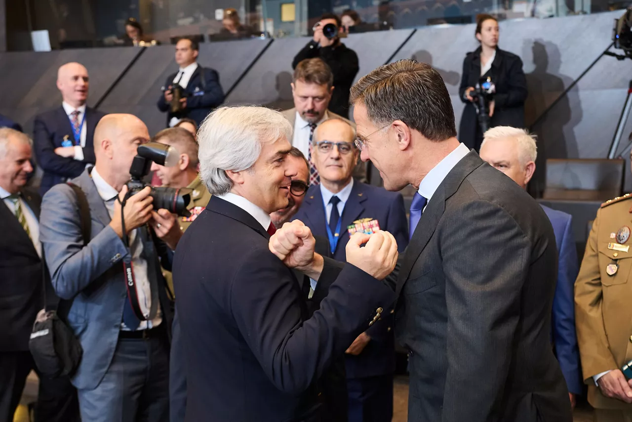Nuno Melo (Minister of Defence, Portugal) and NATO Secretary General Mark Rutte