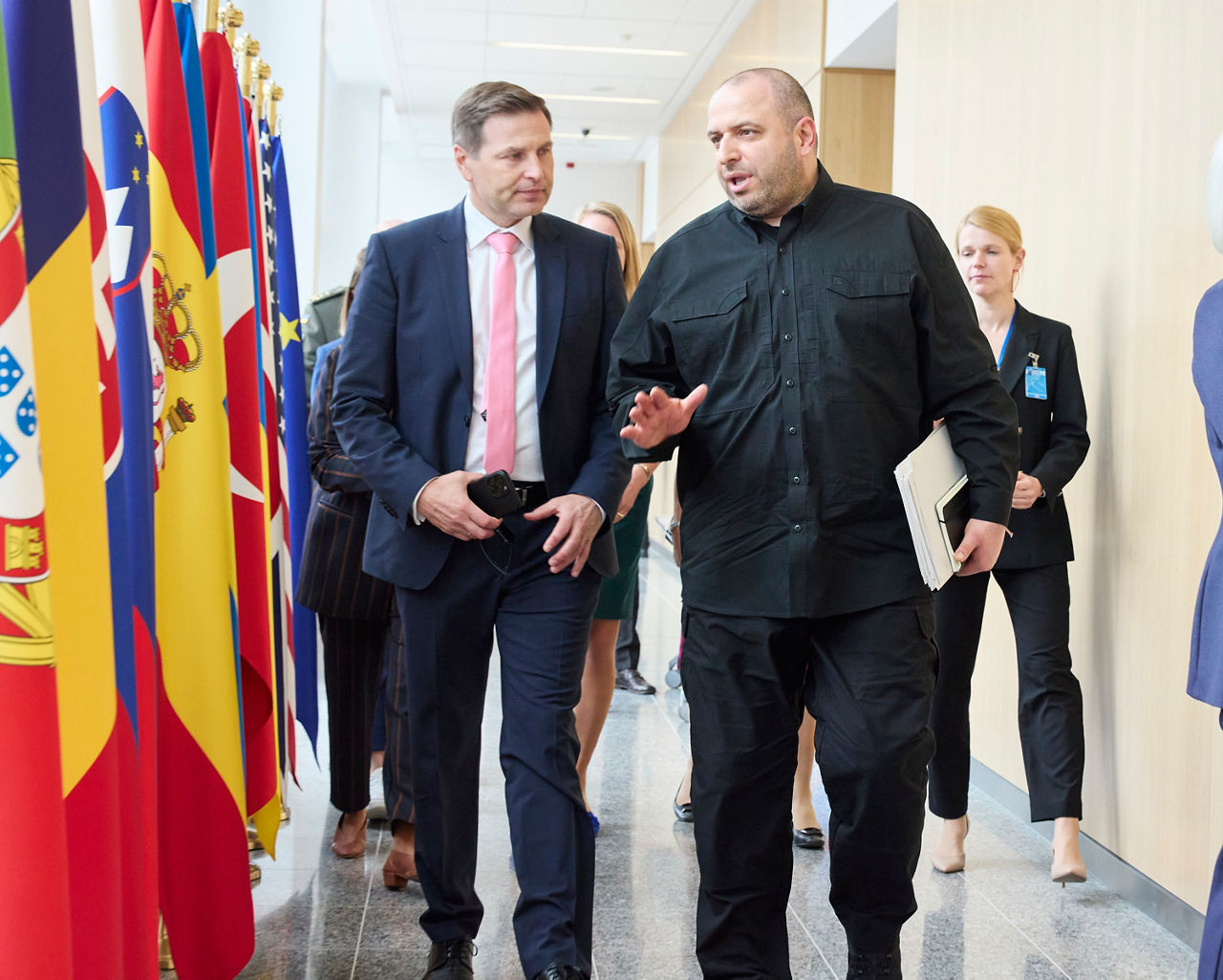 Hanno Pevkur (Minister of Defence, Estonia) and Rustem Umerov (Minister of Defence, Ukraine)