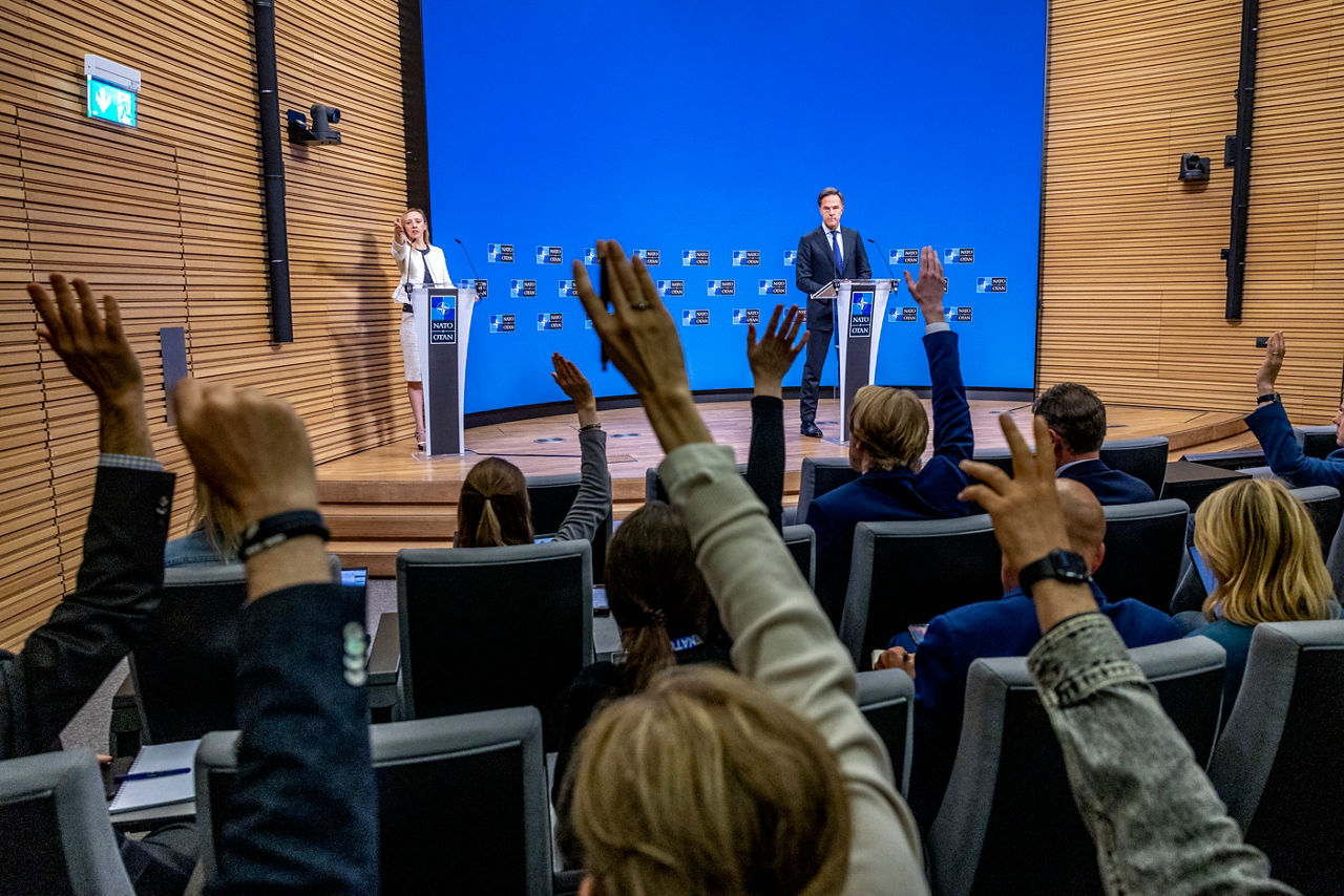 Press conference by NATO Secretary General Mark Rutte following the meetings of NATO Defence Ministers in Brussels