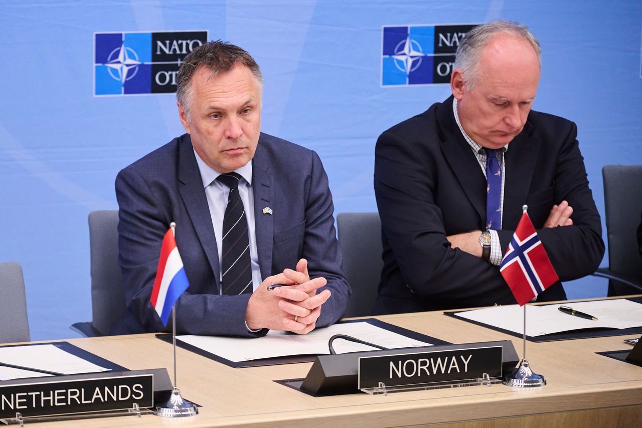Tore O. Sandvik (Minister of Defence, Norway), Paweł Ksawery Zalewski (Secretary of State, Poland)