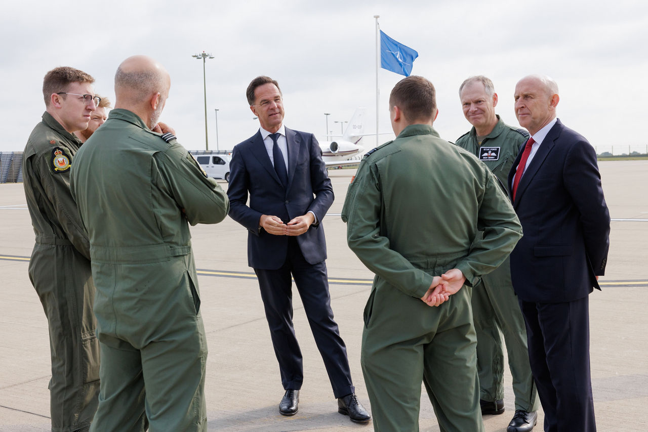 NATO Secretary General Mark Rutte and UK Secretary of State for Defence,  John Healey
