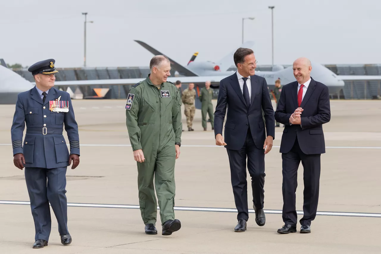 NATO Secretary General Mark Rutte and UK Secretary of State for Defence,  John Healey